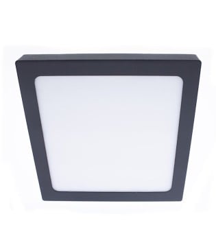 Plafón de techo LED cuadrado gris antracita 30W IP54 2700lm Interior-Exterior