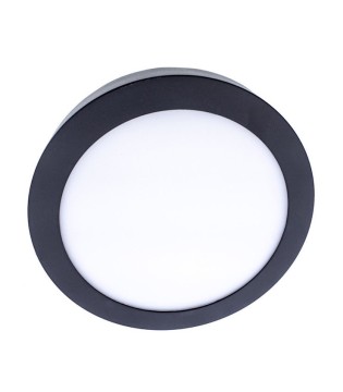 Plafón techo LED redondo antracita 30W IP54 2700lm Interior-Exterior