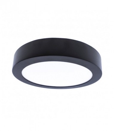 Plafón techo LED redondo gris antracita 18W IP54 1620lm Interior-Exterior