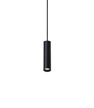 Lámpara colgante cilíndrica negra GU10 MD8105-BK - Ineslam