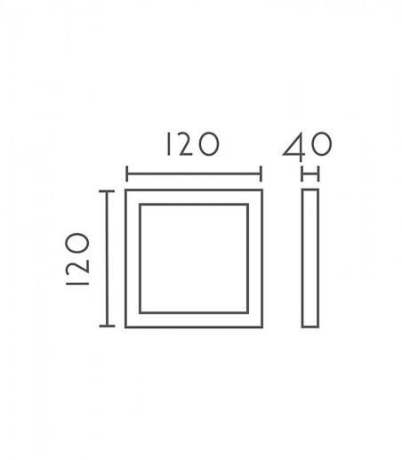 Plafón techo cuadrado Renio OSRAM LED - Ineslam