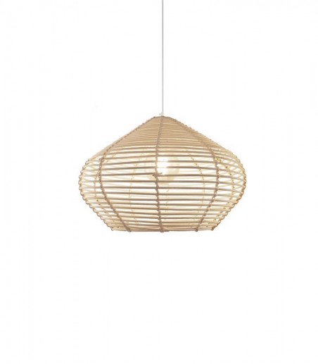 Lámpara techo madera colgante Lirio Ø43 - Ineslam