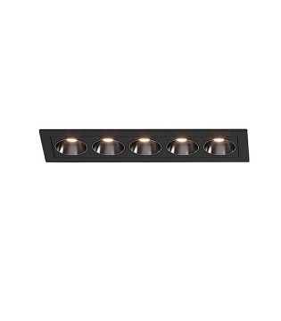 Foco empotrable LED INVISIBLE  negro lineal 12W - ACB