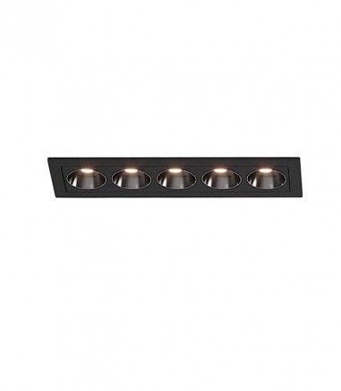 Foco empotrable LED INVISIBLE  negro lineal 12W - ACB