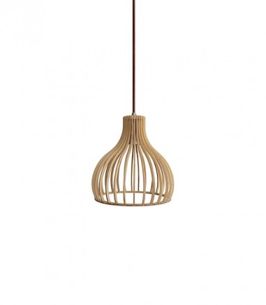 Lámpara colgante de techo de madera Olmo Ø22 - Ineslam