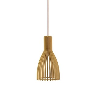 Lámpara colgante de techo de madera Casiopea Ø20 - Ineslam