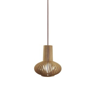 Lámpara de techo madera colgante Miriam Ø26 - Ineslam