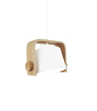 Lámpara colgante orientable nórdica MD2414-WH Ø30 - Ineslam