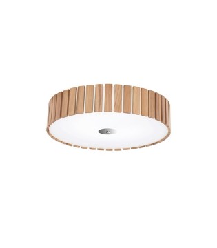 Plafón de techo pantalla madera Cloe Ø45 - Ineslam