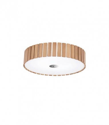 Plafón de techo pantalla madera Cloe Ø45 - Ineslam