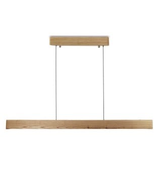 Lámpara techo lineal LED madera MD2420-NAT - Ineslam