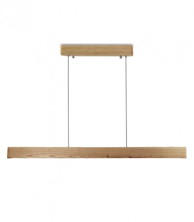 Lámpara techo lineal LED madera MD2420-NAT - Ineslam