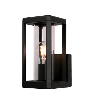 Aplique pared exterior Nevada negro 8897 E27 IP65 - Mantra