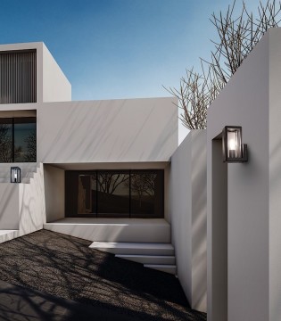 Aplique pared exterior Nevada negro 8897 E27 IP65 - Mantra 2