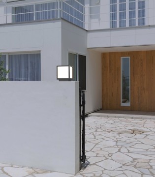Sobremuro exterior UTAH GRIS OSCURO 8928 IP65 E27 - Mantra 2