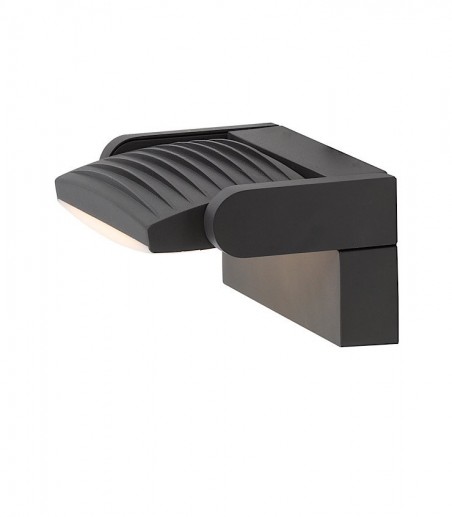 Aplique exterior luz frontal Hood GRIS OSCURO 8896 12W IP65 - Mantra