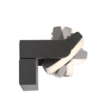 Aplique exterior luz frontal Hood GRIS OSCURO 8896 12W IP65 - Mantra 2