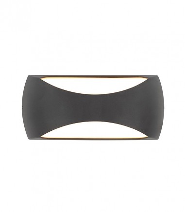 Aplique exterior curvo Butan gris oscuro 8903 12W - Mantra