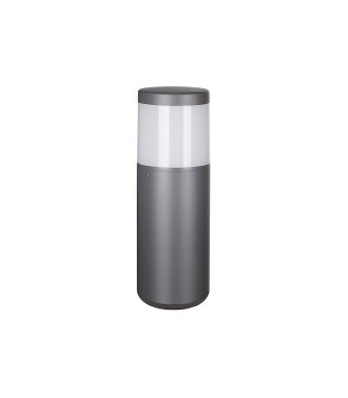Baliza exterior baja - sobremuro Chicago gris oscuro 8844 redondo E27 - Mantra