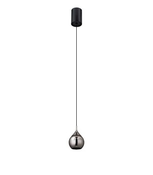 Lámpara colgante LED Drop negro perla 7W Ø10 - Mantra