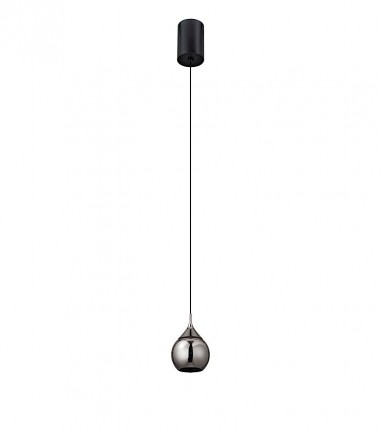 Lámpara colgante LED Drop negro perla 7W Ø10 - Mantra