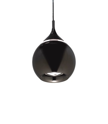 Lámpara techo LED Drop negro perla 7W Ø10 - Mantra