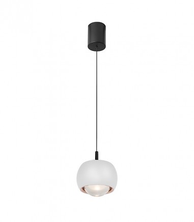 Lámpara colgante sube y baja Roller negro 8406 12W - Mantra