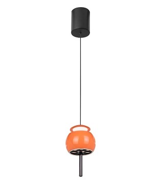 Lámpara colgante de techo led con sube y baja Roller I naranja 8409 12W - Mantra