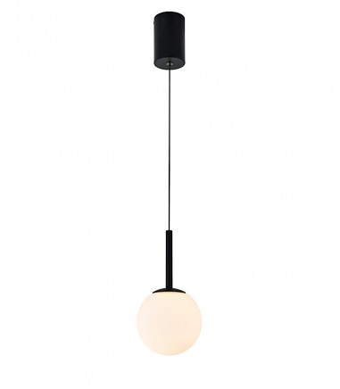 Lámpara colgante de techo LED con globo de cristal Puebla 9W oro sat. 8888 - Mantra