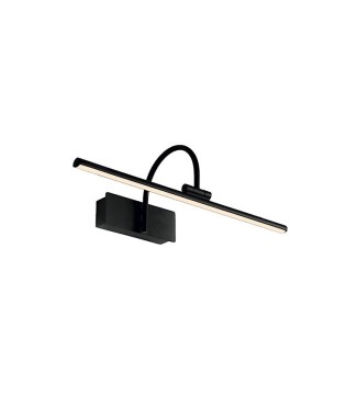 Aplique de pared iluminacuadros Paracuru negro 8W 8915 - Mantra