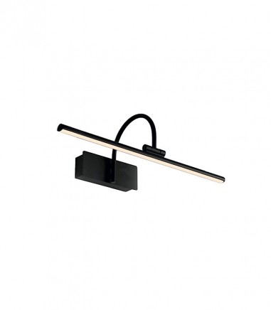 Aplique de pared iluminacuadros Paracuru negro 8W 8915 - Mantra