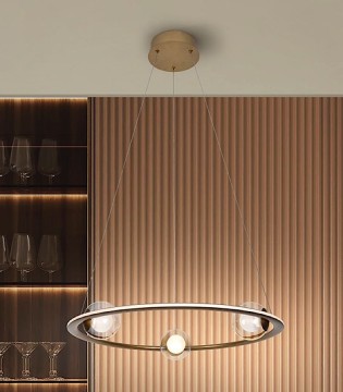 Lámpara colgante techo circular Tirsa LED Ø60 - Schuller 2