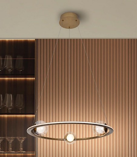 Lámpara colgante de techo circular Tirsa LED Ø60 - Schuller