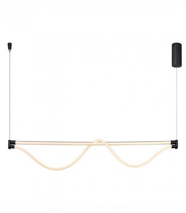 Lámpara de techo lineal LED moderna Fugaz NEGRO 8951 38W - Mantra