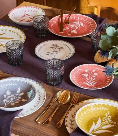 Vajilla completa porcelana Madison Madeline 18 piezas - Tognana