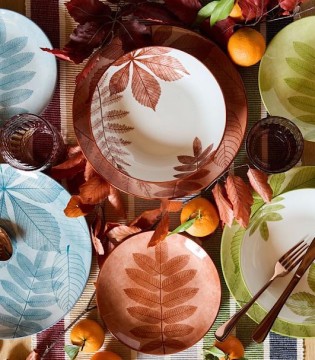 Vajilla completa de porcelana Madison Natura 18 piezas - Tognana 2