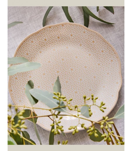Vajilla porcelana Cappettata Diana 18 piezas - Tognana
