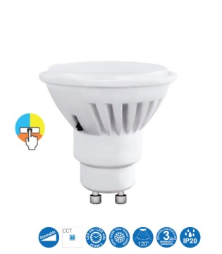 Bombilla LED GU10 9W 120º CCT 3000K - 4000K - 5700K - R09289 Mantra 2