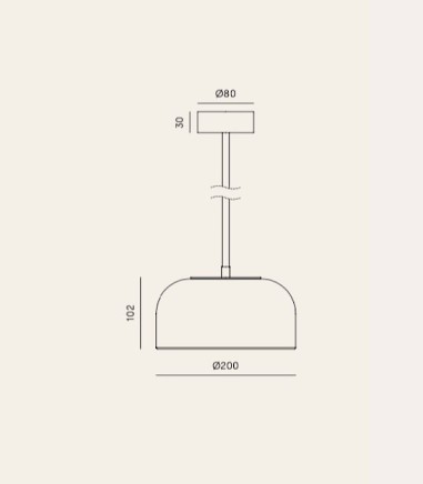 Colgante LED Ipon sencillo - Aromas