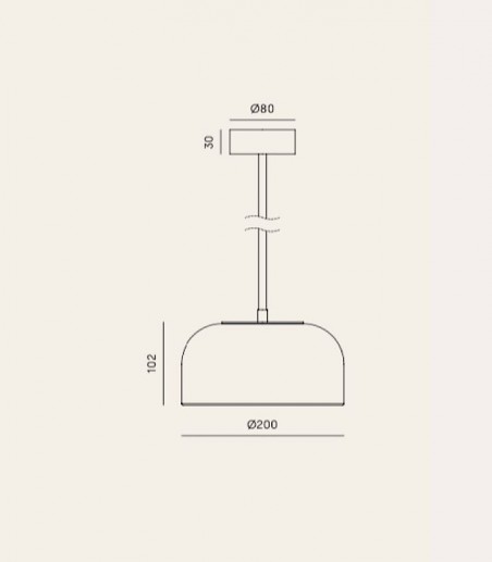 Colgante LED Ipon sencillo - Aromas