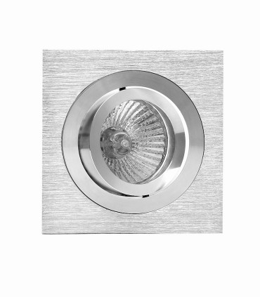 Foco empotrable GU10 BASIC cuadrado aluminio C0002 - Mantra - 92x92 mm