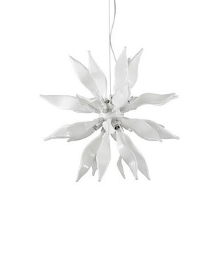 Lámpara de techo colgante LEAVES SP8 blanco de Ideal Lux