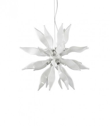 Lámpara de techo colgante LEAVES SP8 blanco de Ideal Lux