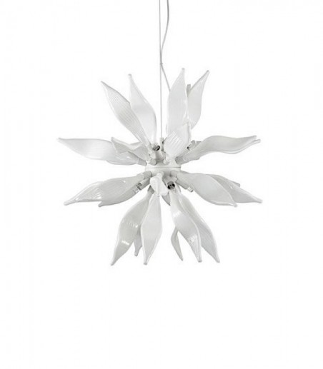 Lámpara de techo colgante LEAVES SP8 blanco de Ideal Lux