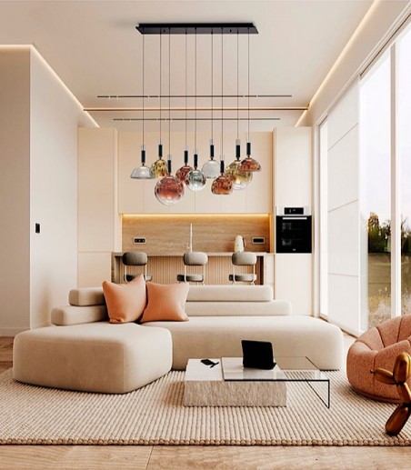 Lámpara de techo LED colgante Charlize II 9L - Schuller