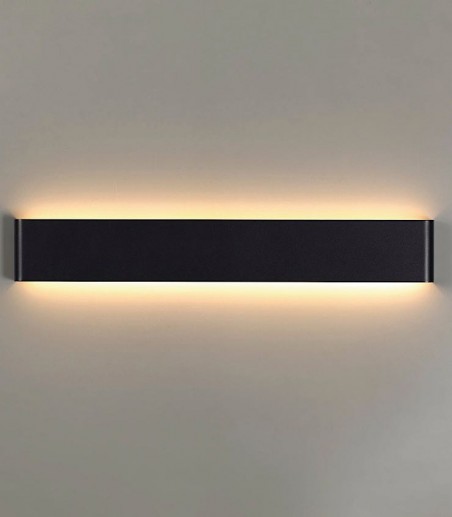 Aplique pared plano Egeo negro14W 8906 - Mantra