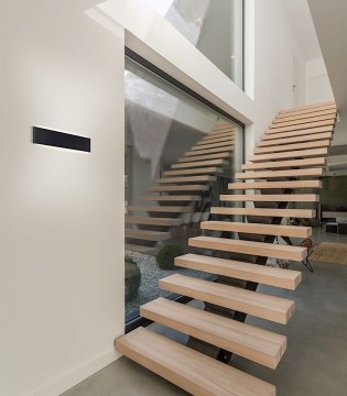 Aplique pared plano Egeo negro14W 8906 - Mantra 2