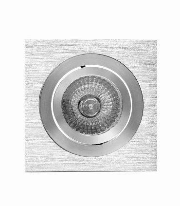 Foco empotrable GU10 BASIC cuadrado aluminio C0002 - Mantra - 92x92 mm