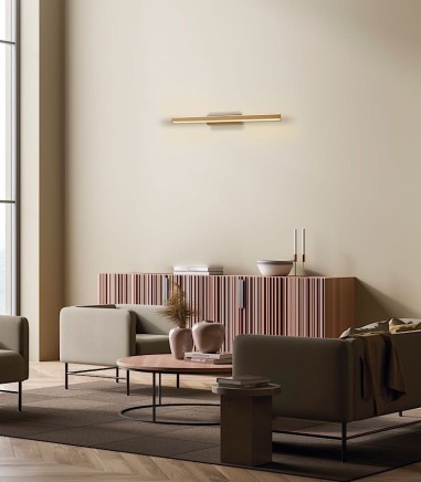 Aplique de pared Lineal oro 8964 22W 61.5 cm - Mantra