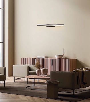 Aplique de pared Lineal negro 8962 22W 61.5 cm - Mantra 2